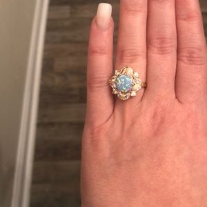 Gold Ring Bomb Party Ring- Size 6